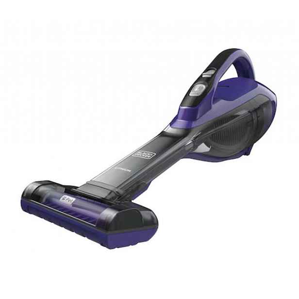 BLACK+DECKER - 10,8V AKU ruční vysavač, nabíjecí stanice, titanová/fialová DVA325JP07-QW