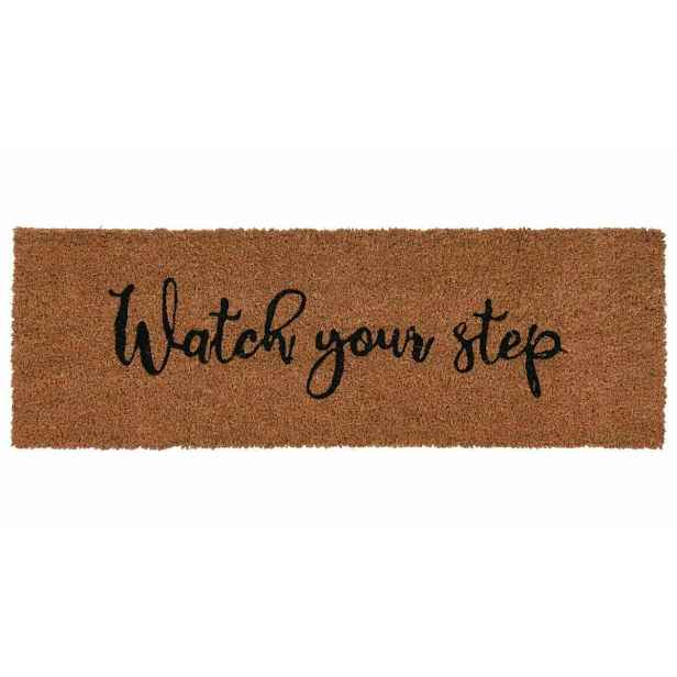 H&S Decoration Rohožka WATCH 75x25 cm hnědá