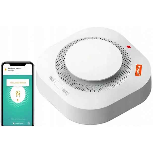 Senzor Detektoru Kouře Požáru Papíru WiFi Tuya Smart S-DY2
