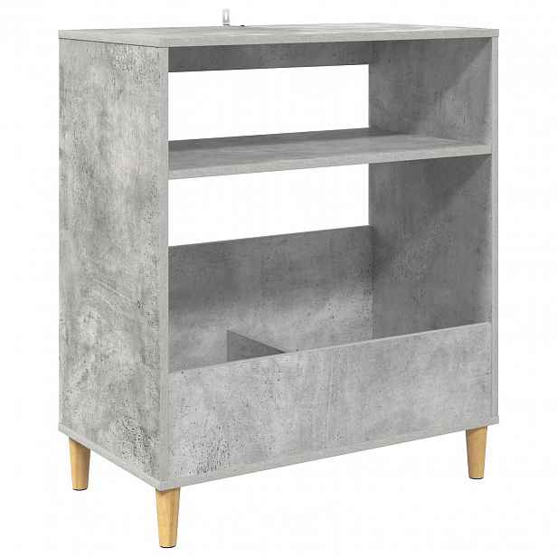 vidaXL Stojan na gramofon Betonově šedá 71 x 39,5 x 83 cm