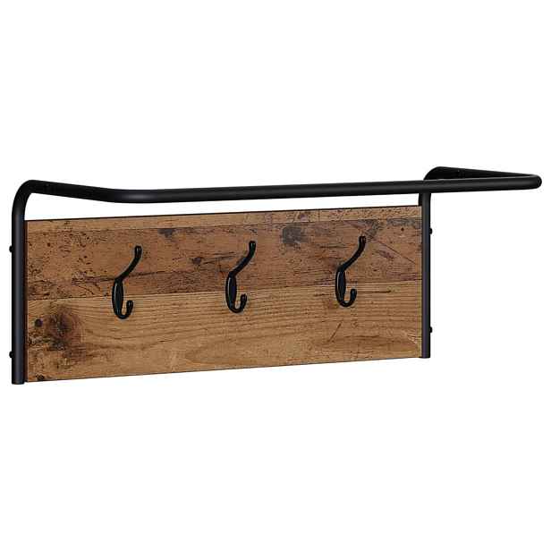 vidaXL Věšák na kabáty Staré dřevo 60 x 30 x 25 cm Kompozitní dřevo