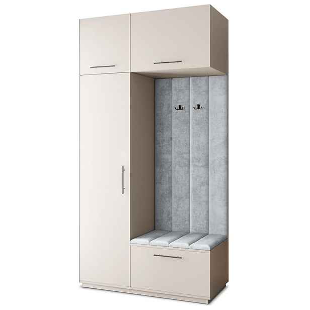 MASSENO MODERNÍ PŘEDSÍŇOVÁ SKŘÍŇ REMA, 120/240/60 cm, kašmírová