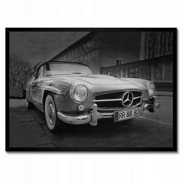 Plakáty v rámu 70x50 Mercedes Křídlo Auto