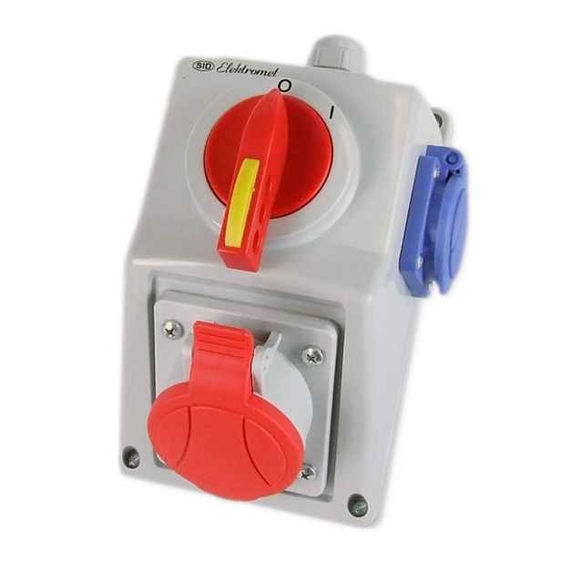 C16-18.1N Sada konektorů 0-I 1x16A/5 1x230V IP54 Elektromet 971616