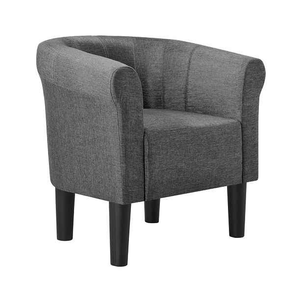 [en.casa] KŘESLO Jelgava textil šedá