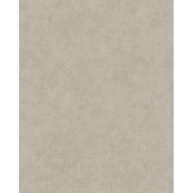 Tapeta napodobující přetíratelnou vinylovou omítku taupe