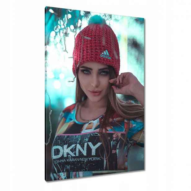 Obrazy 80x120 Pěkné ženy Kočky Babičky