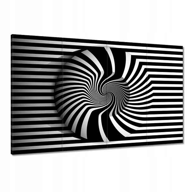 Obrazy 120x80 Abstrackja černobílá