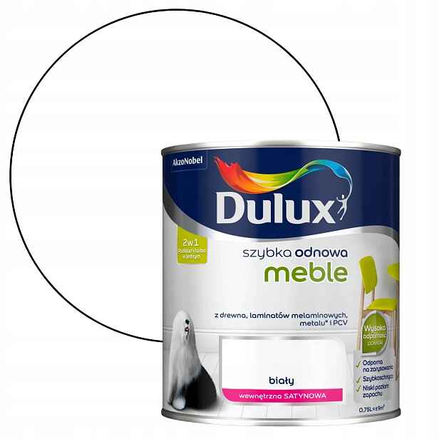 Dulux Rychlá Obnova Nábytku 0,75 L Bílá