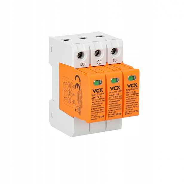Fotovoltaický omezovač přepětí DC B+c 3P 1200V (T1T2) 12,5kA Red VCX