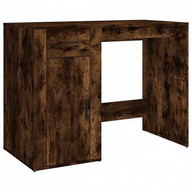 vidaXL Psací stůl kouřový dub 100 x 49 x 75 cm kompozitní dřevo