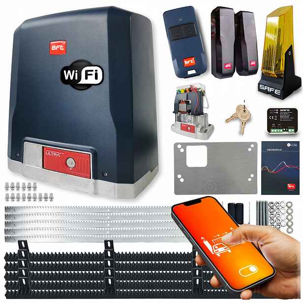 Set Pohon posuvné Brány Bft Deimos Ultra B600 kg Wifi Tuya automat