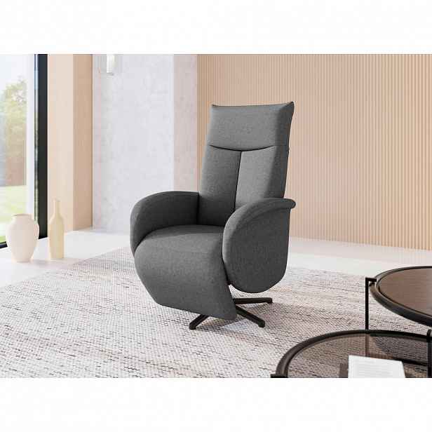 Sit & More RELAXAČNÍ KŘESLO, textil, tmavě šedá