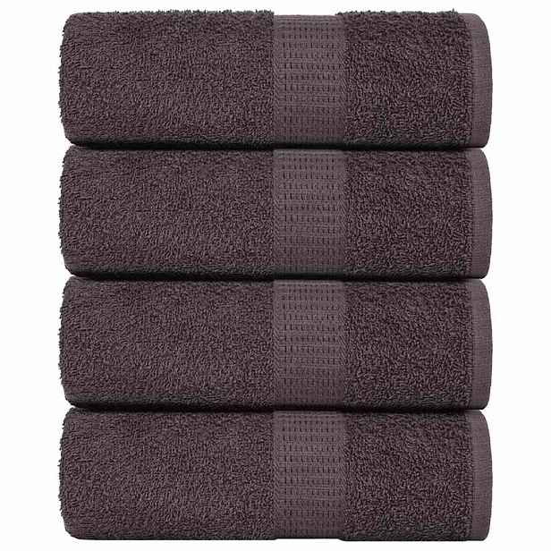 vidaXL Mycí žínky FROGN 4 ks antracitové 15x21 cm 360 g/m²