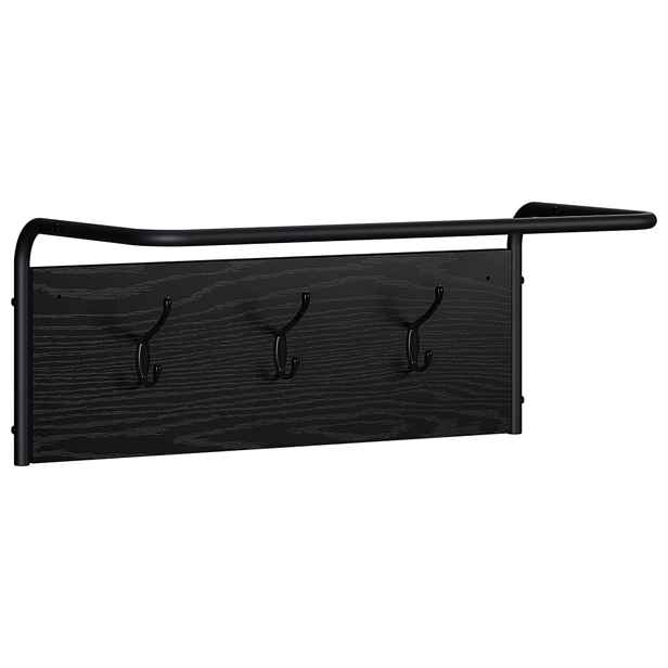 vidaXL Věšák na kabáty Černý dub 60 x 30 x 25 cm Kompozitní dřevo
