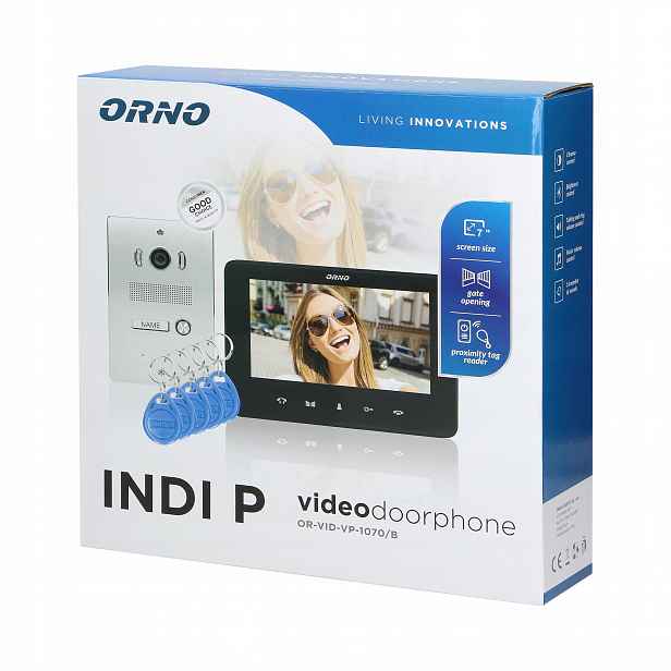 Sada videodom. barev 7" Rfid, p/t Indi P
