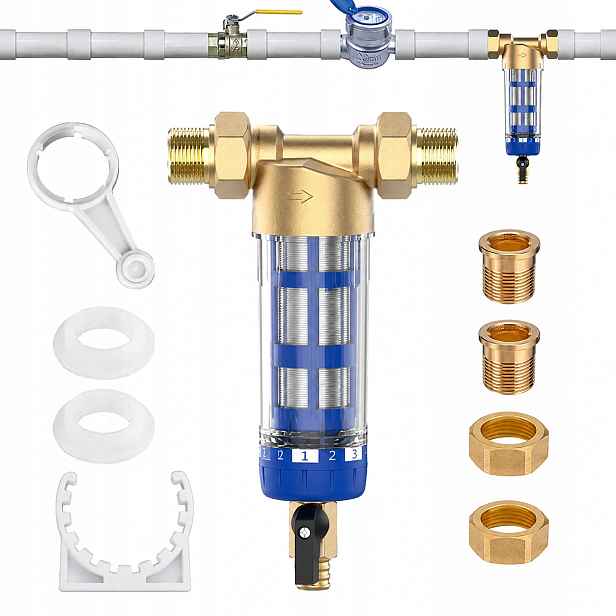 Sedimentační Filtr Na Vodu Kompletní Samočistící 3/4" 1/2" 3cc