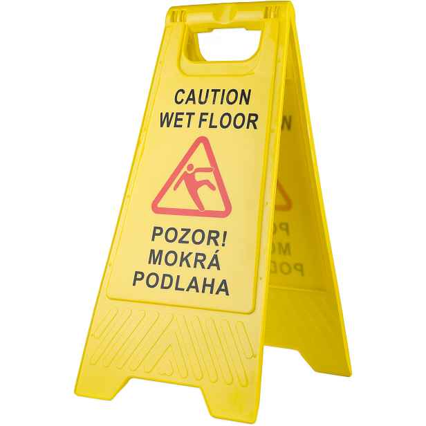 Strend Pro Bezpečnostní cedule 60 × 30 cm – Pozor! mokrá podlaha / Caution Wet Floor (CZ/EN) 3410/2