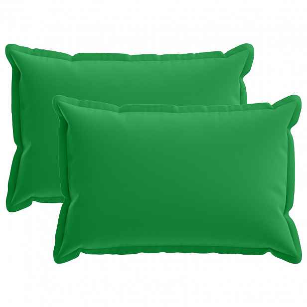 vidaXL Povlak na polštář 2 ks HOUTEN Zelená 30 x 50 cm Polyester