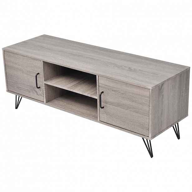 vidaXL TV stolek 120 x 40 x 45 cm šedý