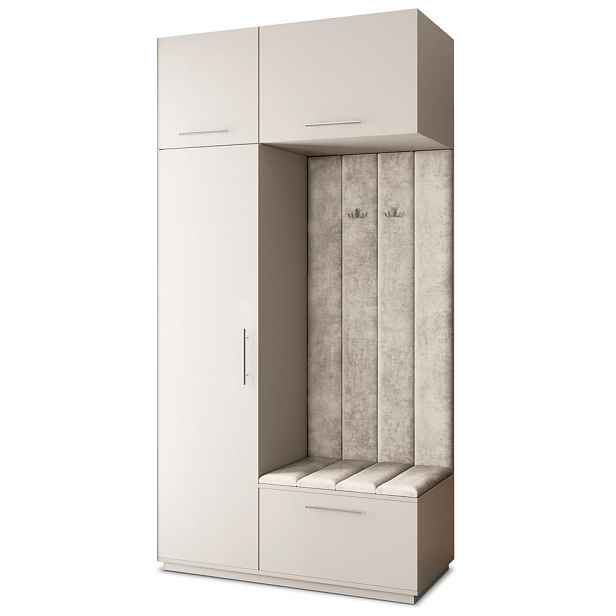 MASSENO MODERNÍ PŘEDSÍŇOVÁ SKŘÍŇ REMA, 120/240/60 cm, kašmírová