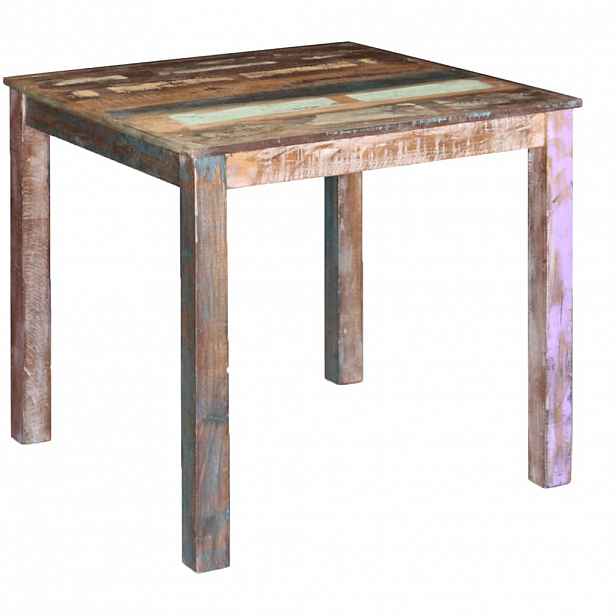 vidaXL Jídelní stůl masivní recyklované dřevo 80 x 82 x 76 cm