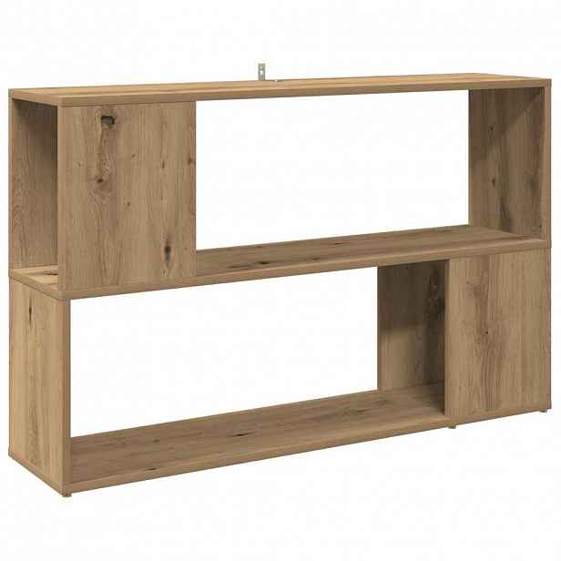 vidaXL Knihovna dub artisan 100 x 24 x 63 cm kompozitní dřevo