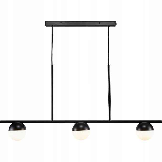 Závěsná Led závěsná lampa černá 3xGU10 stmívatelná 90 cm Nordlux