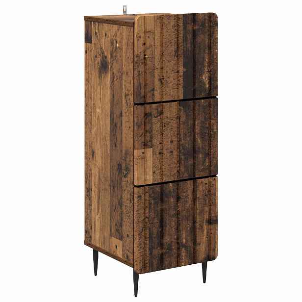 vidaXL Skříň se zásuvkami 33 x 34,5 x 92 cm Kompozitní dřevo