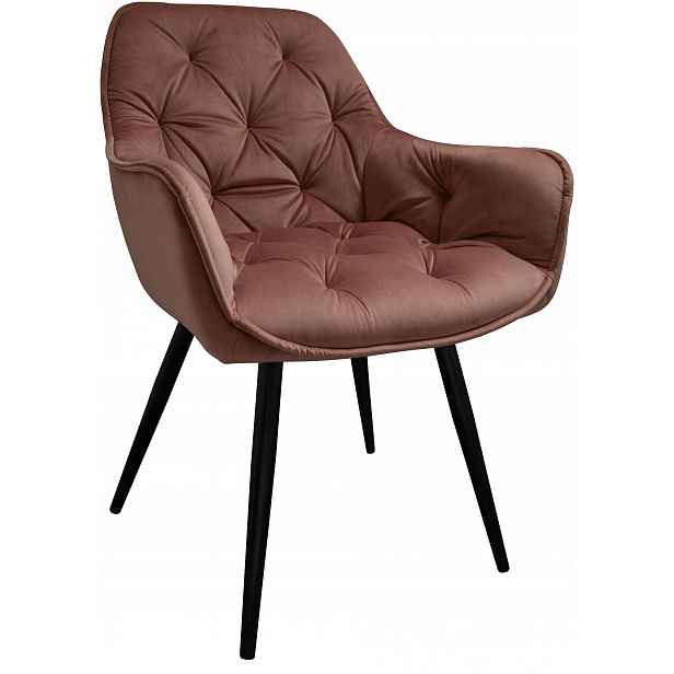 Křeslo Dankor Design Arten X Velur Starorůžová