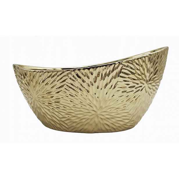 Obal Na Květináč Orchidej Váza Zrcadlový Květináč květináč zlatý BX128 31x17x16 cm