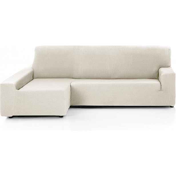 Potah Na Rohový Kus Nábytku S Levou Sedačkou 240-280 CM, Ecru, Elastický