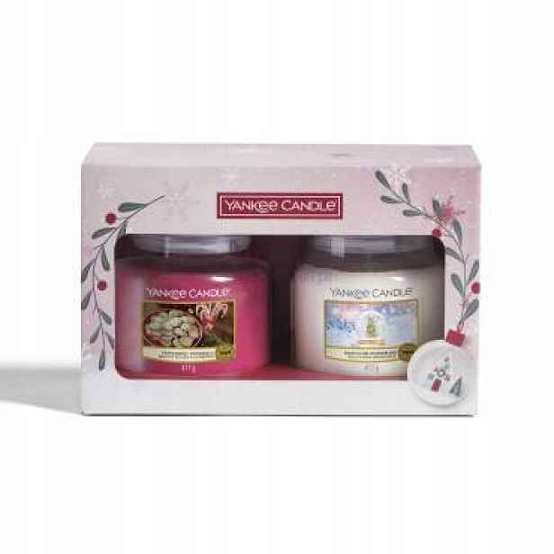 Sada dárek svíček Snow Globe Yankee 2x střední svíčka