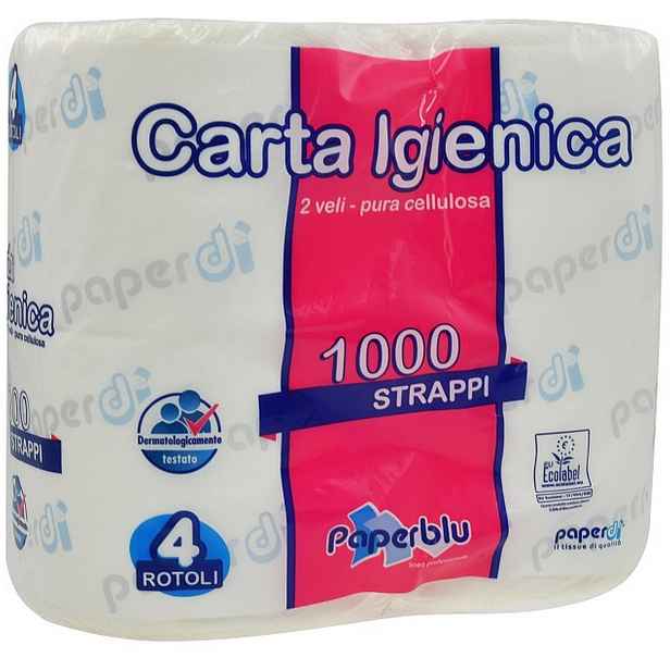 Toaletní papír Calter do chemického WC – 4 role, 1000 útržků 2204