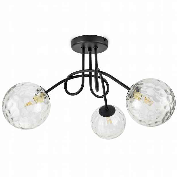 Závěsná stropní lampa Lustr Skleněné koule PE3 Texture Led G9