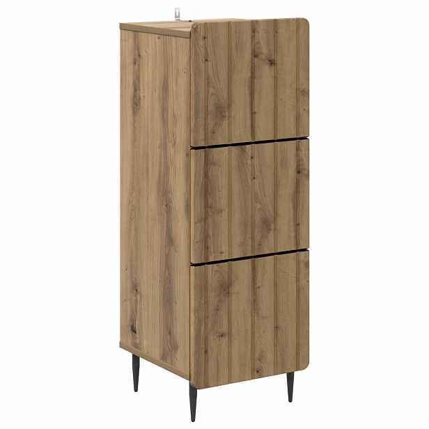 vidaXL Skříň se zásuvkami 33 x 34,5 x 92 cm Kompozitní dřevo