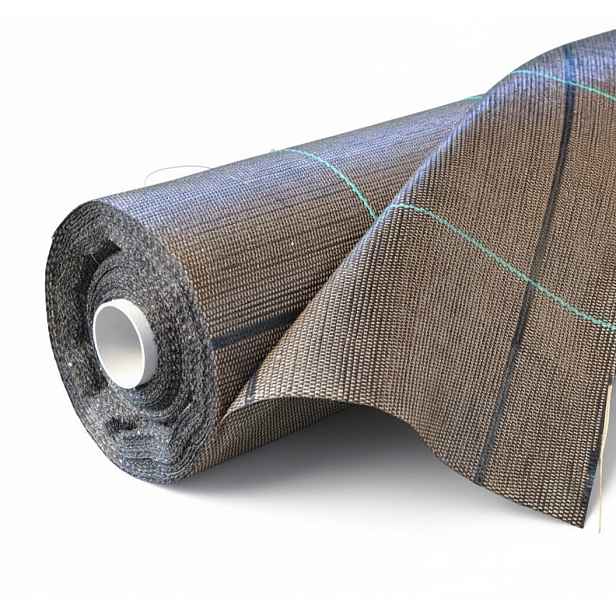 Agrojutex Tkaná textilie, agrotextilie 100g/m2, 100m x 1,05m - hnědá + plastové kolíky ZDARMA