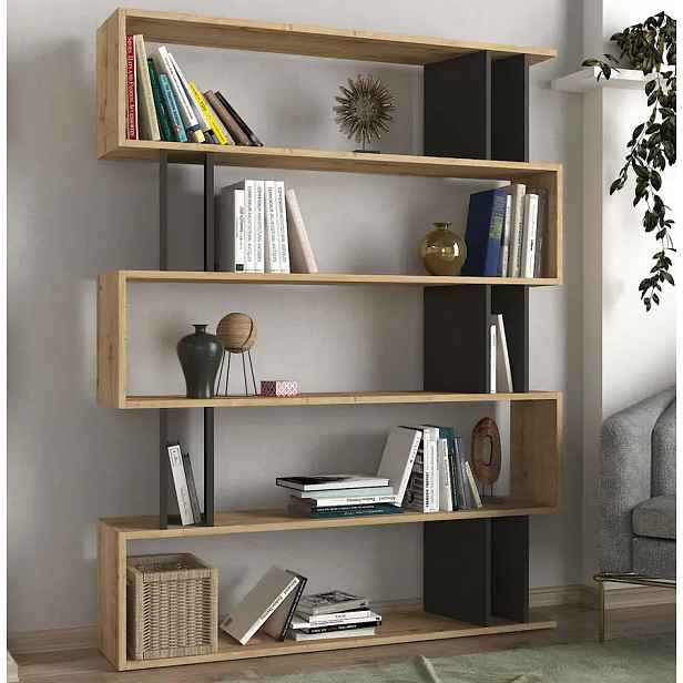Casarredo Policový regál FANTOM - dub/antracit