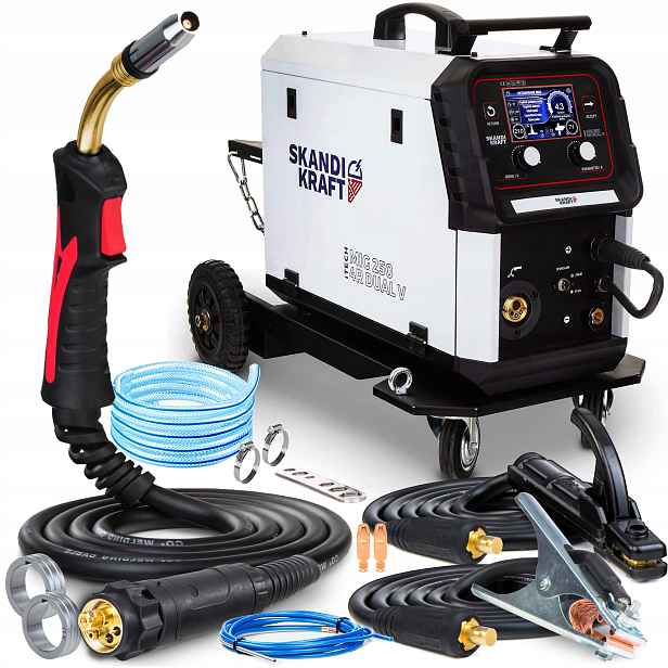 Svařovací Stroj Migomat Skandi Kraft Mig 250 4R Dual V Puls Mma Tig 230V 250A 3V1