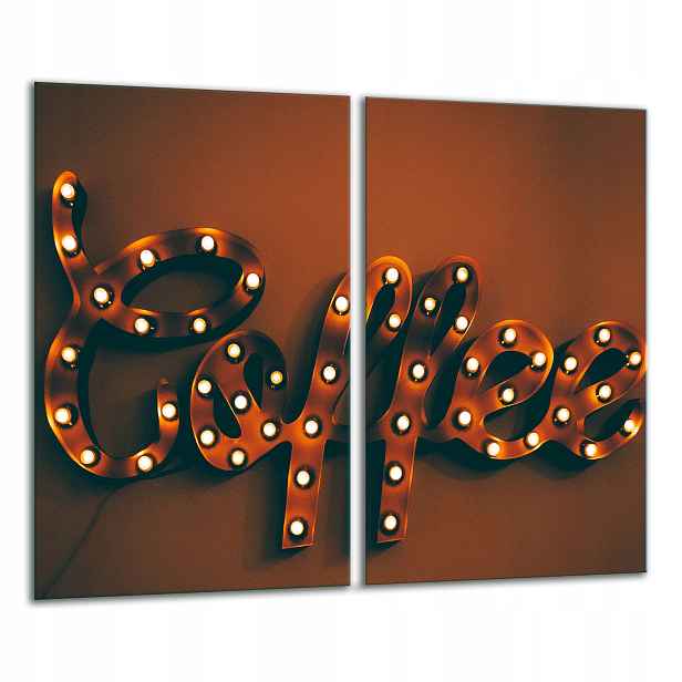 7v1 Skleněná Krájecí Deska 2x 30x52 Káva