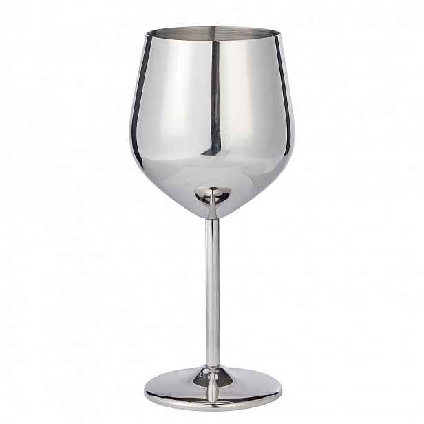 MANHATTAN LOUNGE Pohár na víno 400 ml - stříbrná