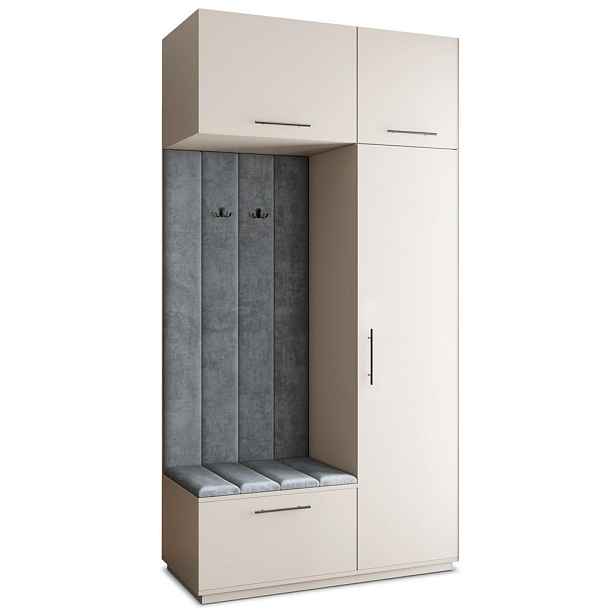 MASSENO MODERNÍ PŘEDSÍŇOVÁ SESTAVA REMA, 120/240/60 cm, kašmírová
