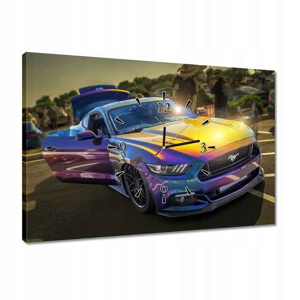 Hodiny 60x40 Ford Mustang Gt Bestia