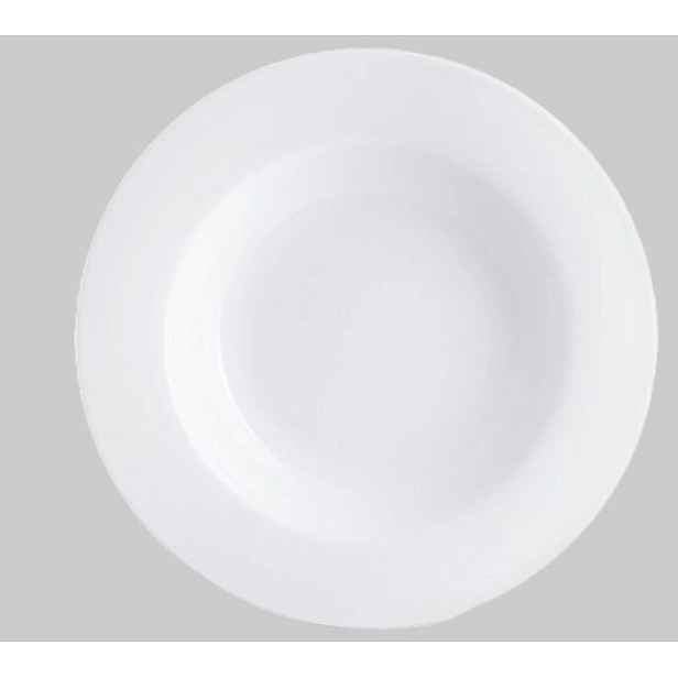 talíř d23,7 hluboký, PURE Premium, silný, bílý porcelán