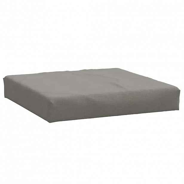 vidaXL Poduška na palety tmavě šedá melanž 60x60x9,5 cm textil