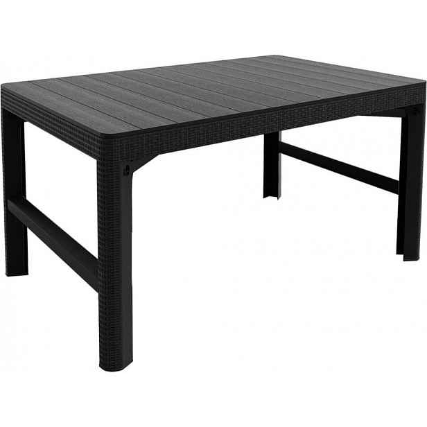Zahradní stůl Keter Lyon 116x71 cm dvoufunkční antracitový