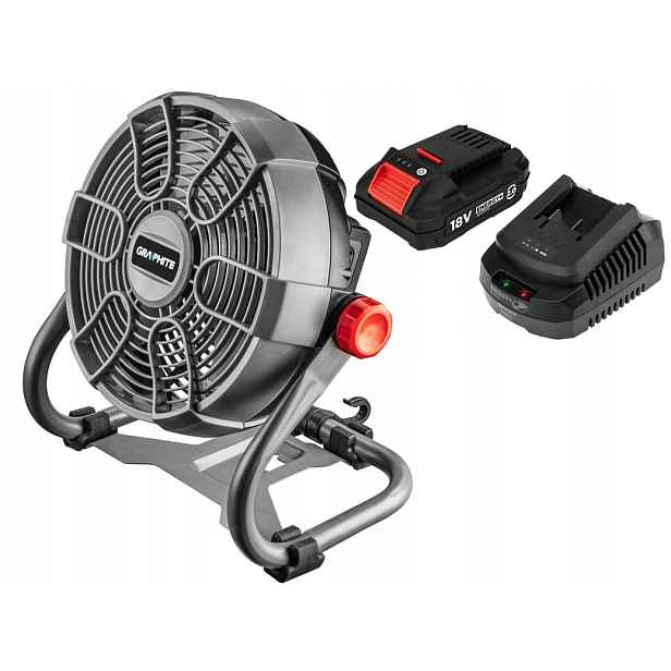 Graphite Akumulátorový A Síťový Ventilátor 58G080 18V Akumulátor 2AH Set