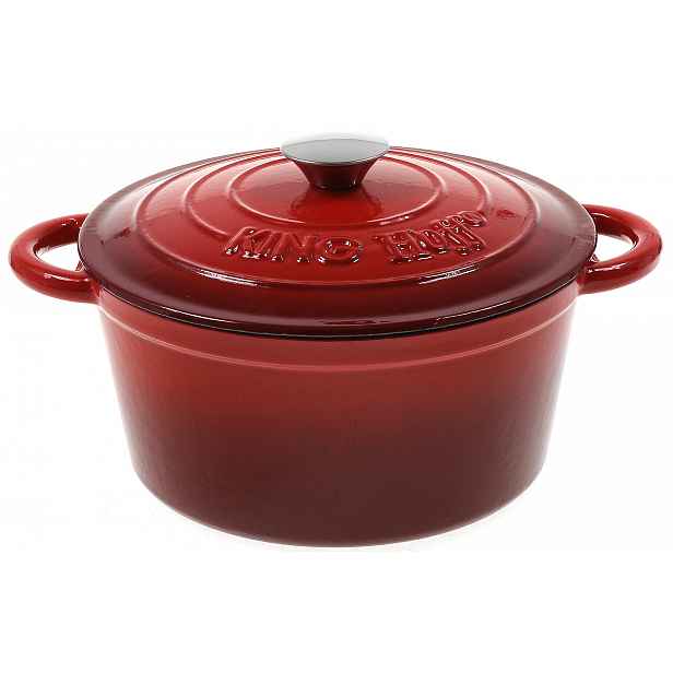 Hrnec hrnec 24 cm Kotlík Smalt Zapékací Mísa Litinový 4 L King Hoff