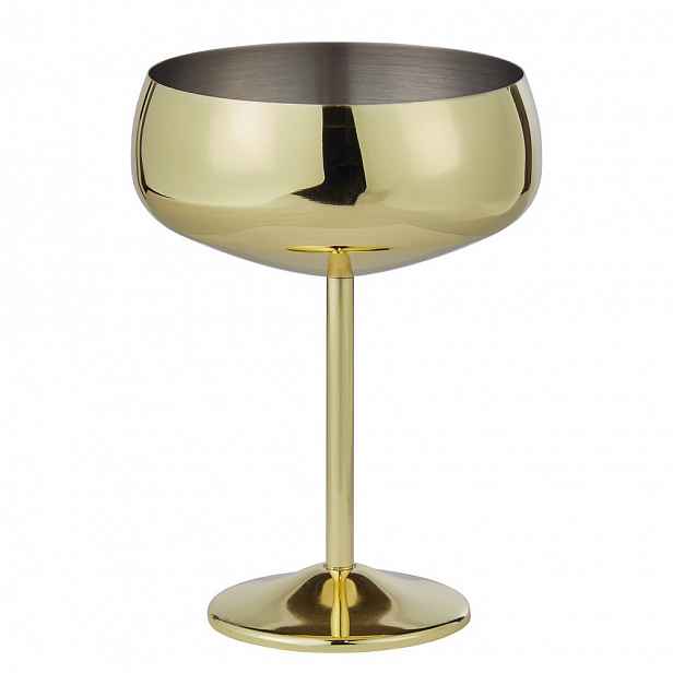 MANHATTAN LOUNGE Pohár na šampaňské 400 ml - zlatá