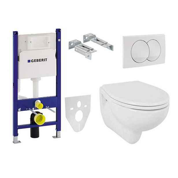 Set 5v1 pro závěsné WC Geberit Duofix 111.154.11.3 ES9